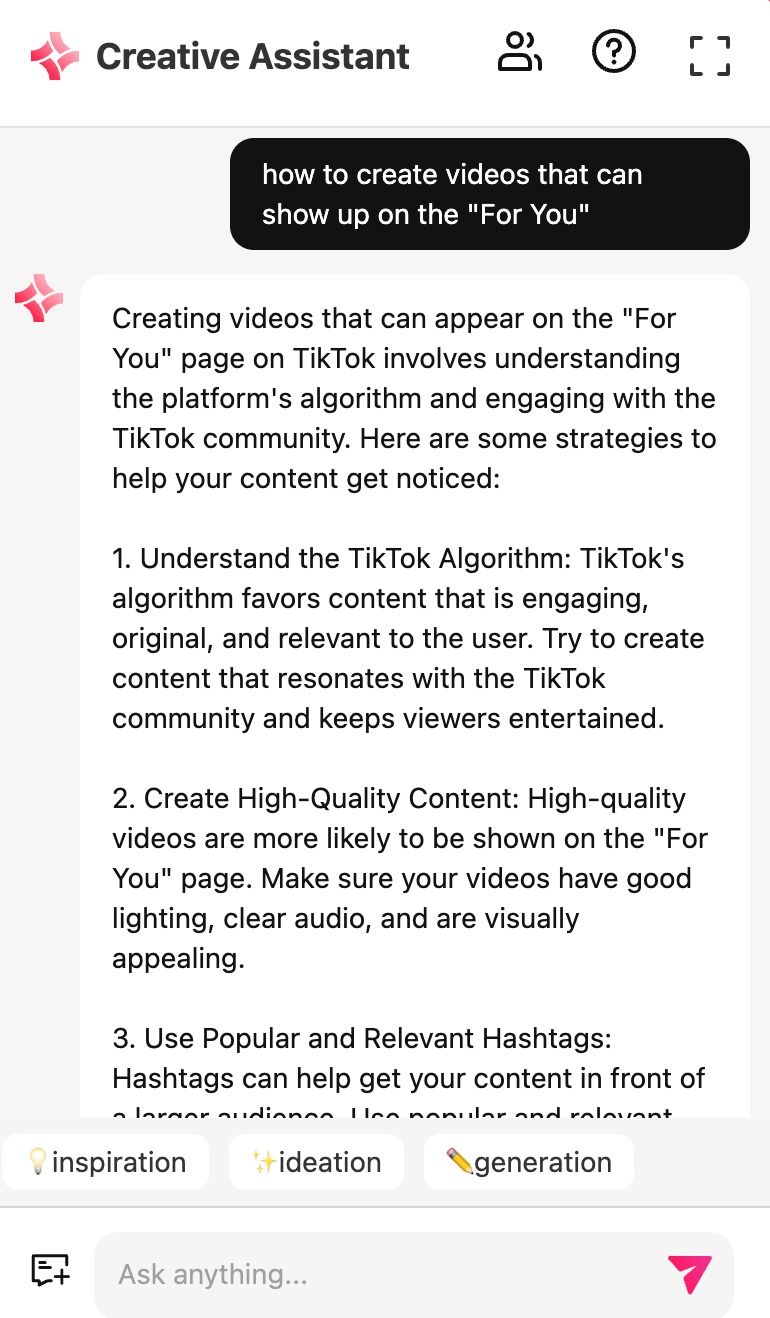 TikTok Creative Assistant